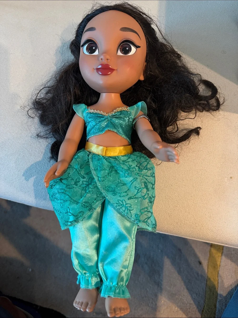 Disney Princess Jasmine doll 14” - Sparkle green outfit